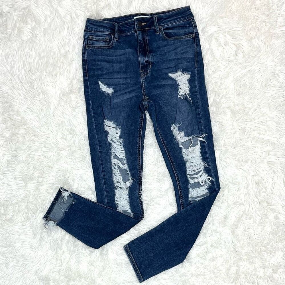 Cello Distressed Skinny Jeans with Holes Size 7 / 28 Juniors Destroyed